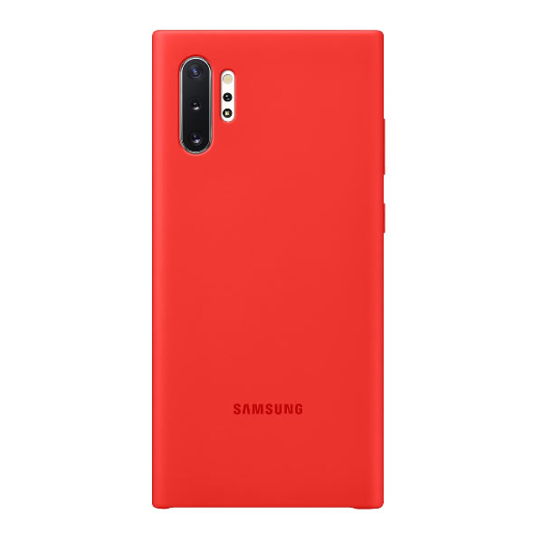 Samsung Silicone Cover Note 10 Plus Rojo